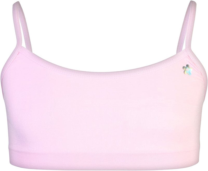 Limited Too Girls Training Bra - 6 Pack Sports Bra for Girls with Adjustable Straps, Size 14-16, Pink/White/Light Blue - Image 5